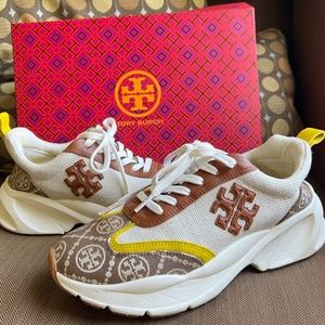 Tory Burch T Monogram Good Luck Trainer